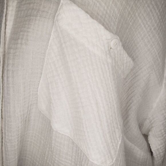 Sanctuary Cotton Buttonup Shirt Blouse - Picture 7 of 10